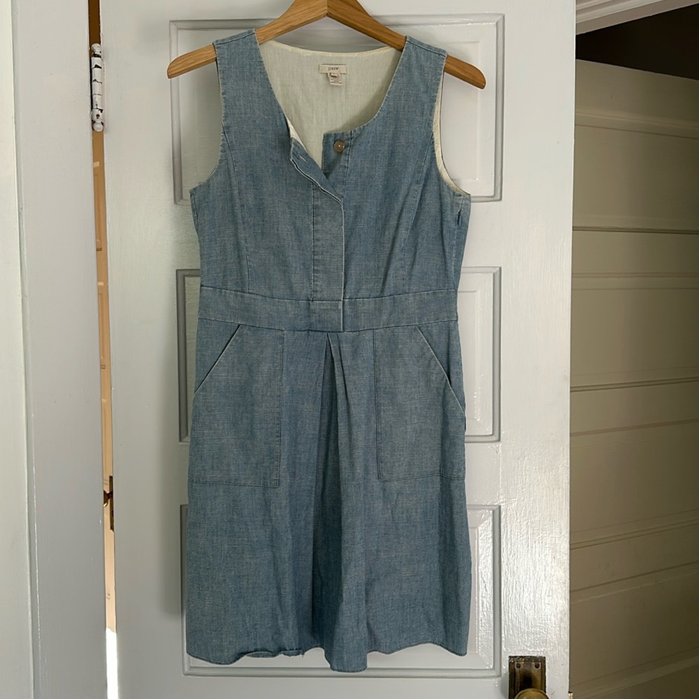 Jcrew chambray jumper dress - Size 6